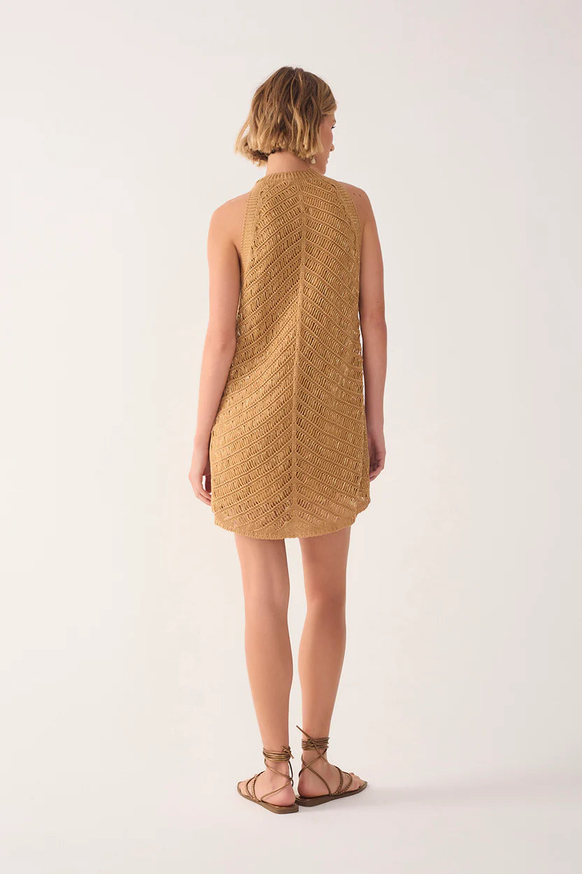 Resort knit mini dress