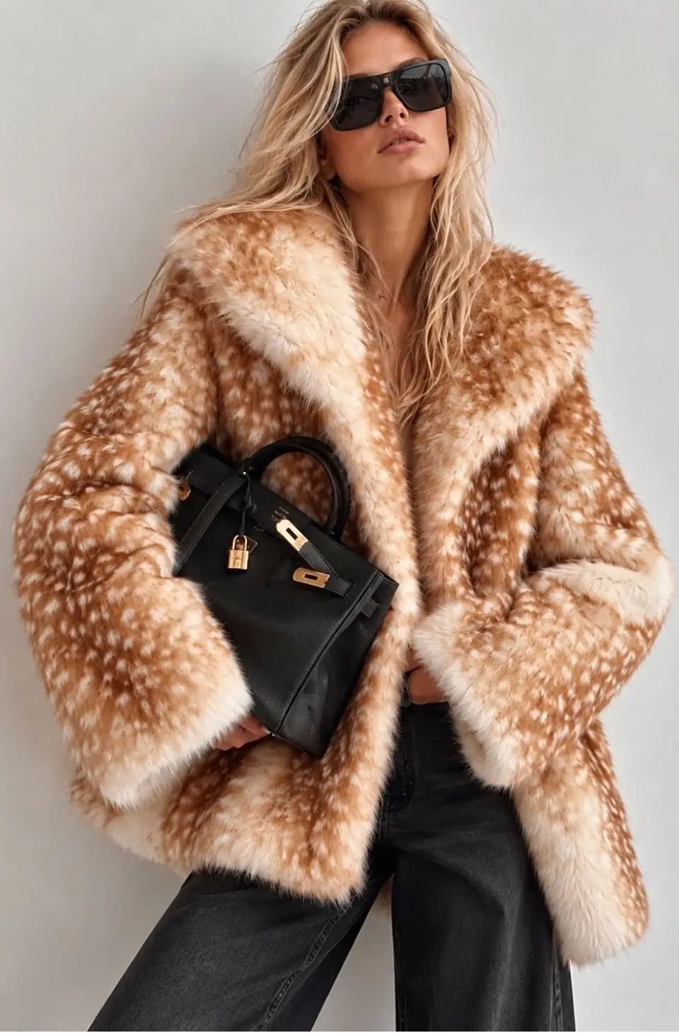 BAMBI FAUX FUR COAT JACKET