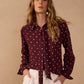 Nocturne tie neck shirt