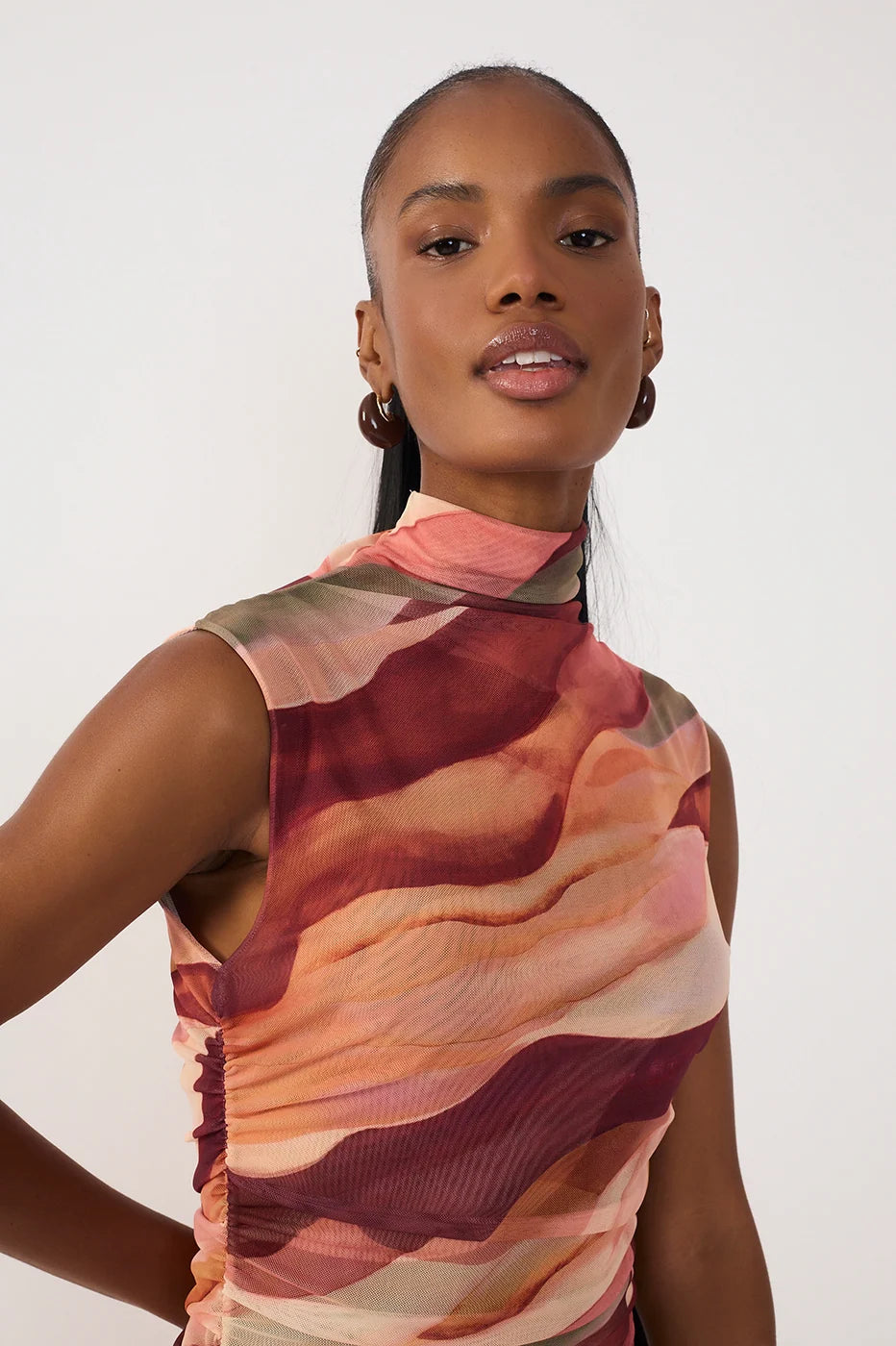 Dunes high neck maxi dress
