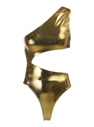Gold bodysuit