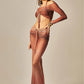 TULE SKIRT set BRONZE GRADIENT PRINT