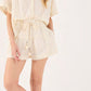 Shorts set beige