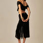 PATY SKIRT SET BLACK JACQUARD TEXTURE