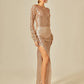 GOLD BELLE SEQUIN DRESS