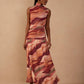 Dunes high neck maxi dress