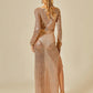 GOLD BELLE SEQUIN DRESS