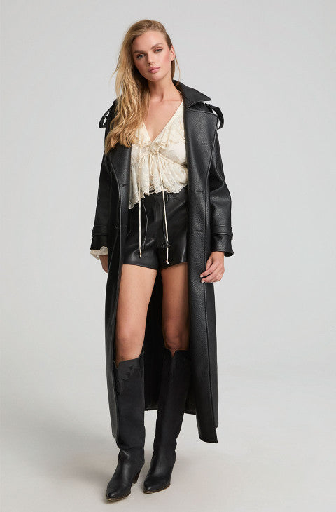 Black trench coat