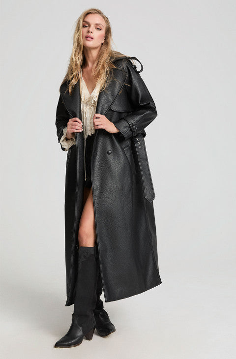 Black trench coat