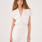 Elastic waistband jumpsuit
