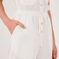 Elastic waistband jumpsuit