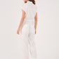 Elastic waistband jumpsuit