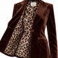 CHOCOLATE BROWN VELVET BLAZER & PANTS