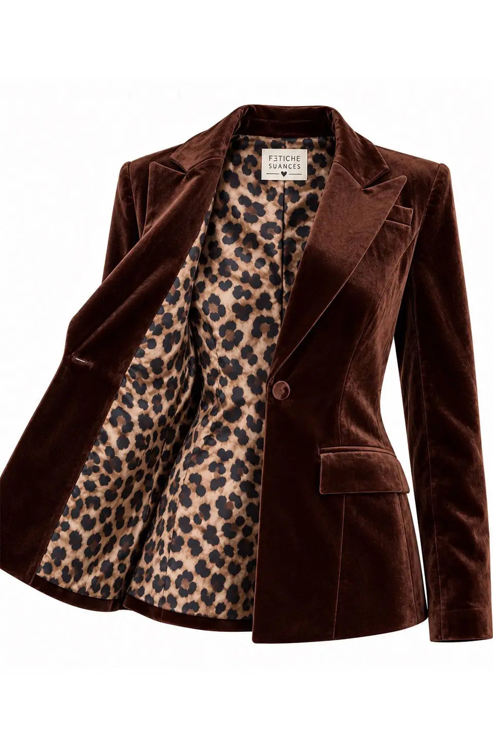 CHOCOLATE BROWN VELVET BLAZER & PANTS