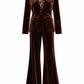 CHOCOLATE BROWN VELVET BLAZER & PANTS