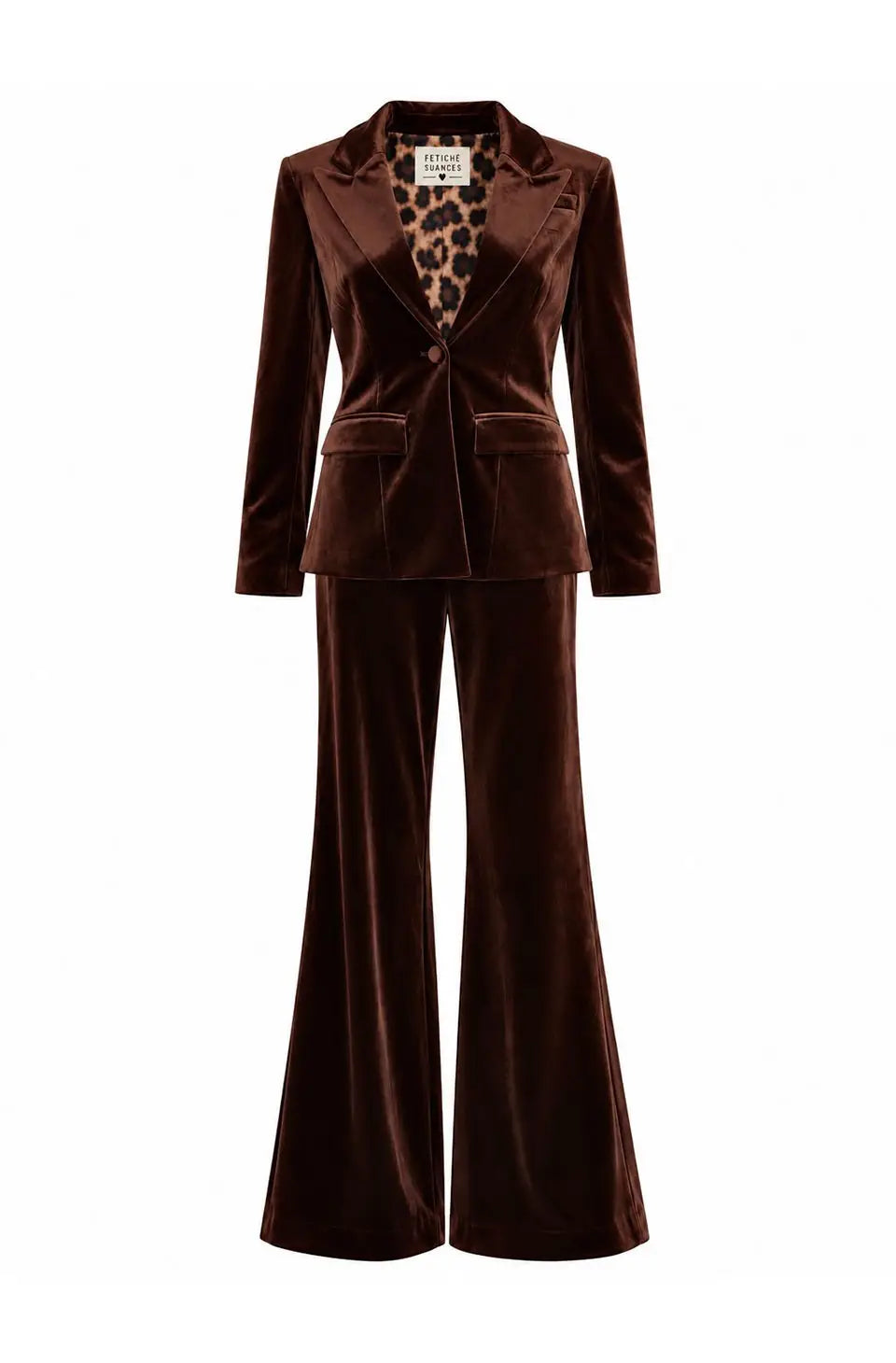 CHOCOLATE BROWN VELVET BLAZER & PANTS