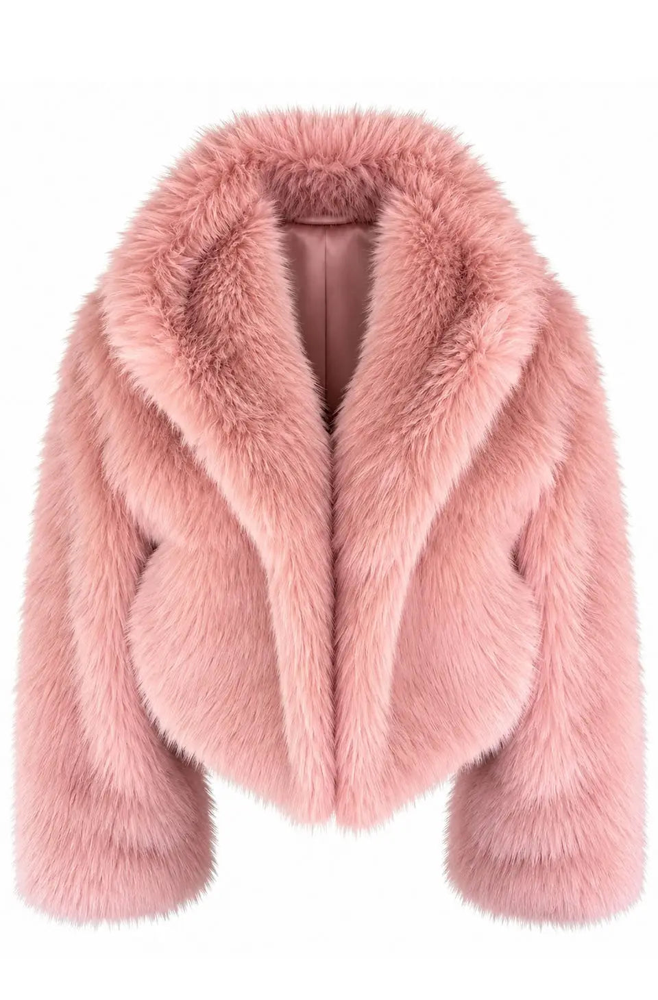 PINK CLOUD FAUX FUR JACKET