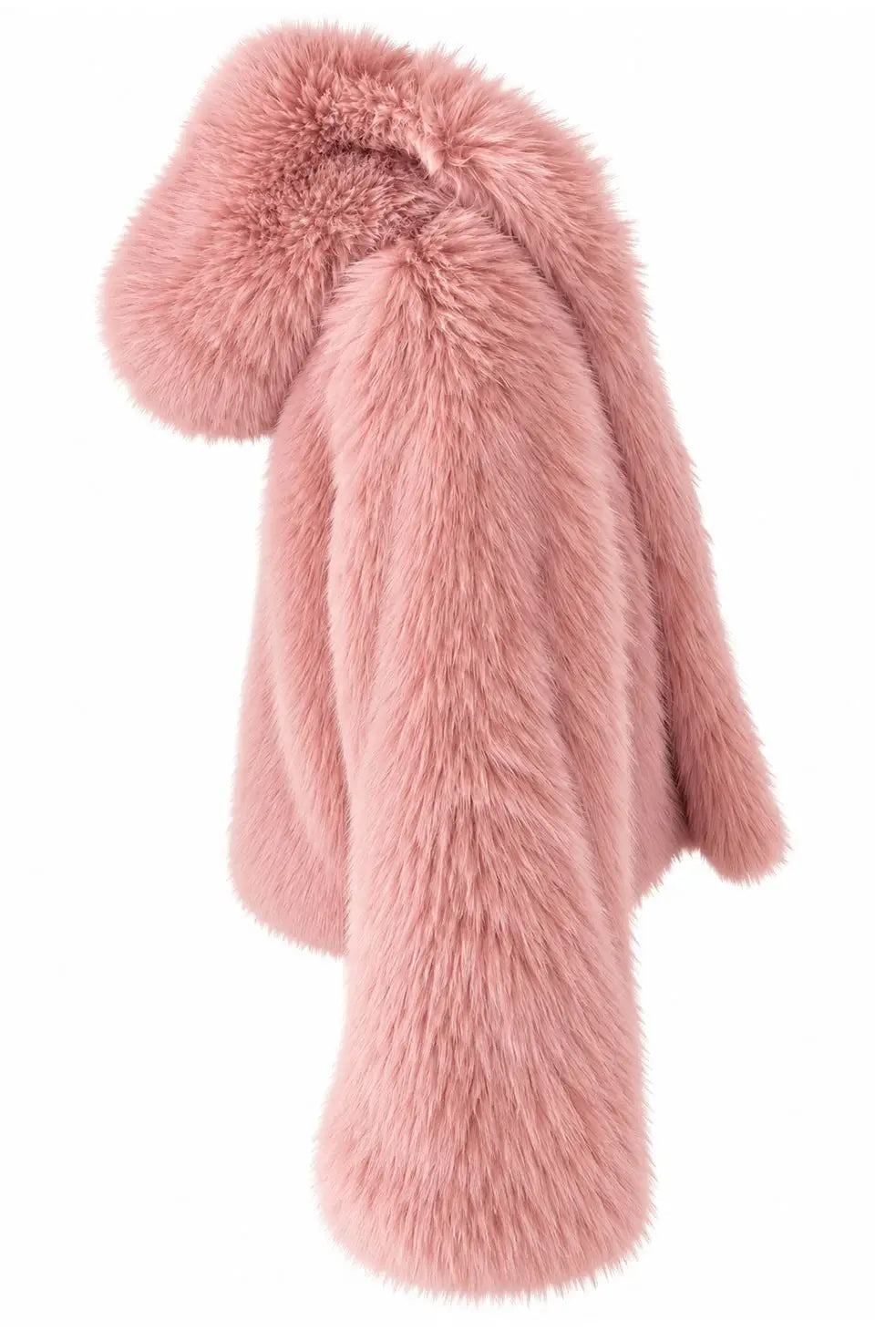 PINK CLOUD FAUX FUR JACKET