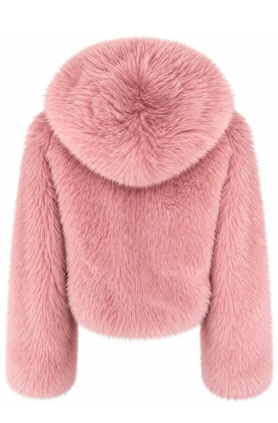 PINK CLOUD FAUX FUR JACKET