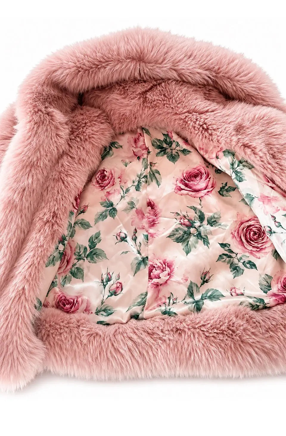 PINK CLOUD FAUX FUR JACKET
